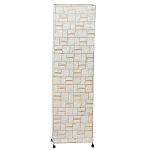 Торшер из перламутра на металлическом каркасе Indonesian Tower варинант исполнения - 1 | Loft Concept в Санкт-петербурге