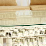 Комплект уличной мебели из ротанга Clara белый варинант исполнения - 11 | Loft Concept в Санкт-петербурге