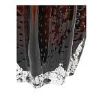 Ваза стеклянная янтарного цвета с текстурированным силуэтом Carambola варинант исполнения - 3 | Loft Concept в Санкт-петербурге