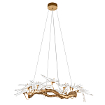 Люстра подвесная с прозрачными стеклянными птичками на ветвях Диаметр 100 см Serip Voa варинант исполнения - 2 | Loft Concept в Санкт-петербурге