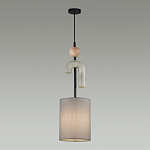 Подвесной светильник с серым тканевым плафоном Flourish варинант исполнения - 3 | Loft Concept в Санкт-петербурге