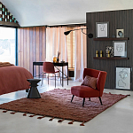 Черный приставной столик из массива AMORPHOUS варинант исполнения - 3 | Loft Concept в Санкт-петербурге