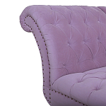 Кушетка фиолетовая с мягкой обивкой из велюра Michael Couch варинант исполнения - 3 | Loft Concept в Санкт-петербурге