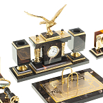 Настольный письменный набор из яшмы и долерита в подарочной упаковке Manager Organizer варинант исполнения - 2 | Loft Concept в Санкт-петербурге