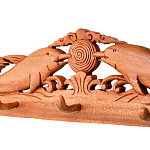 Панно-вешалка из дерева дельфины Panel With Animals варинант исполнения - 2 | Loft Concept в Санкт-петербурге