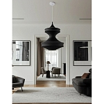 Подвесной вязаный черный светильник «Моника» варинант исполнения - 2 | Loft Concept в Санкт-петербурге