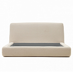 Кровать со съемным бежевым чехлом из ткани букле White Boucle Collection варинант исполнения - 3 | Loft Concept в Санкт-петербурге