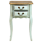 Прикроватная тумба из массива березы светло-бирюзовая Montmartre Provence Bedside Table варинант исполнения - 3 | Loft Concept в Санкт-петербурге