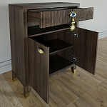 Комод Elsa Dreams Walnut Двухстворчатый  варинант исполнения - 1 | Loft Concept в Санкт-петербурге