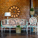 Часы настенные из металла в стиле лофт Clock with History варинант исполнения - 4 | Loft Concept в Санкт-петербурге