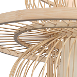 Подвесной светильник фигурный из деревянных прутьев с плафоном из натуральной ткани Light Inside the Cell варинант исполнения - 6 | Loft Concept в Санкт-петербурге