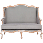 Диван двухместный из массива бука светло-серый Solid Luxury варинант исполнения - 1 | Loft Concept в Санкт-петербурге