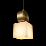 Подвесной светильник с квадратным мраморным плафоном Marble square варинант исполнения - 6 | Loft Concept в Санкт-петербурге