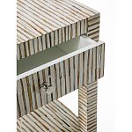 Тумбочка прикроватная Vancouver Bone Inlay Bedside Beige варинант исполнения - 2 | Loft Concept в Санкт-петербурге