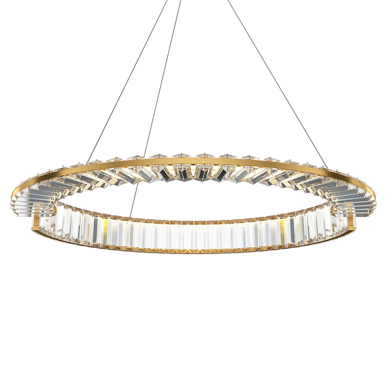 Люстра подвесная Krone 3000К 36Вт Латунь Прозрачный в Санкт-петербурге | Loft Concept 