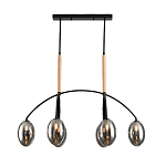 Люстра с серыми стеклянными плафонами Inscription варинант исполнения - 1 | Loft Concept в Санкт-петербурге