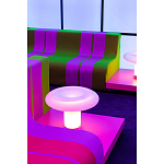 Дизайнерский кофейный стол на круглых ножках Poltronova T02 Pink Coffee Table варинант исполнения - 8 | Loft Concept в Санкт-петербурге