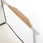 Садовый 2-х местный диван с подлокотниками из тика White варинант исполнения - 6 | Loft Concept в Санкт-петербурге