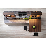 Кухонный гарнитур из камня и дерева SISTEMA XY Dada Engenereed Kitchen варинант исполнения - 6 | Loft Concept в Санкт-петербурге