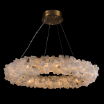 Люстра кольцевая из натурального горного хрусталя Harmonious Crystal Circles варинант исполнения - 1 | Loft Concept в Санкт-петербурге