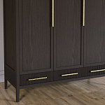 Большой Шкаф Primo Темный орех с 3 дверьми и 3 выдвижными ящиками варинант исполнения - 3 | Loft Concept в Санкт-петербурге