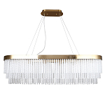 Люстра подвесная овальная со стеклянными трубками Nembus варинант исполнения - 1 | Loft Concept в Санкт-петербурге