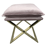 Пуф велюровый на металлическом основании Meekness варинант исполнения - 1 | Loft Concept в Санкт-петербурге