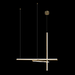 Люстра с 3-мя  пересекающимися цилиндрическими плафонами на тонких тросах Trumpet tube варинант исполнения - 7 | Loft Concept в Санкт-петербурге