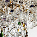 Люстра с прозрачными и цветными подвесками из хрусталя Colorful Crystals Chandelier 12 варинант исполнения - 3 | Loft Concept в Санкт-петербурге