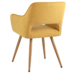 Стул в рогожке желтого цвета NEASAN STOOL варинант исполнения - 4 | Loft Concept в Санкт-петербурге