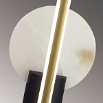 Бра с круглым плафоном из алебастра и бронзовой декоративной стрекозой 45 Alaris  варинант исполнения - 6 | Loft Concept в Санкт-петербурге