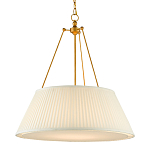 Подвесной светильник светодиодный с фактурным тканевым конусообразным абажуром White Fabric Lampshade варинант исполнения - 3 | Loft Concept в Санкт-петербурге