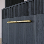 Стеллаж Primo с ящиками Черный дуб  варинант исполнения - 5 | Loft Concept в Санкт-петербурге