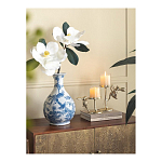 Ваза с мотивами цветущего сада с попугаями Blue Vase Inspired by Nature варинант исполнения - 4 | Loft Concept в Санкт-петербурге