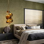 Люстра креативная из дисков цвета латунь Constellation Light and Style варинант исполнения - 3 | Loft Concept в Санкт-петербурге