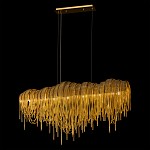 Люстра подвесная с металлическими дугами и длинными цепочками 115 см Atlantis Chain варинант исполнения - 3 | Loft Concept в Санкт-петербурге