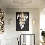 Бра настенное высокое из стеклянных трубочек Gladia варинант исполнения - 3 | Loft Concept в Санкт-петербурге