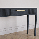 Элегантная Консоль Primo с выдвижным ящиком Черный дуб варинант исполнения - 3 | Loft Concept в Санкт-петербурге