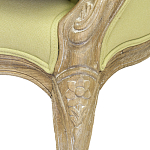 Кресло Ava Classical Armchair green striped flax варинант исполнения - 5 | Loft Concept в Санкт-петербурге