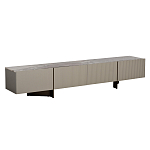 Тумба под телевизор серая с мраморной столешницей Uniqueness Marble варинант исполнения - 1 | Loft Concept в Санкт-петербурге