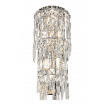 Бра с каскадом из прозрачного хрусталя и корпусом из металла цвета хром Constant Sparks варинант исполнения - 2 | Loft Concept в Санкт-петербурге