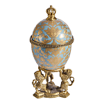 Шкатулка на величественных львах из фарфора с бронзовыми элементами Eden Garden варинант исполнения - 4 | Loft Concept в Санкт-петербурге