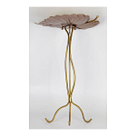 Столик приставной с столешницей Тропический лист Tropical Forest gold варинант исполнения - 3 | Loft Concept в Санкт-петербурге