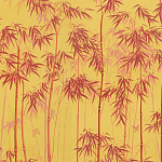 Обои ручная роспись Distant Bamboo Firefly on dyed paper варинант исполнения - 1 | Loft Concept в Санкт-петербурге