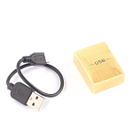 Зажигалка электронная с накладкой из натурального камня Содалит и с USB проводом для зарядки Stone Lighters варинант исполнения - 4 | Loft Concept в Санкт-петербурге