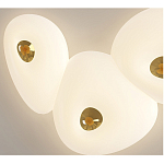 Потолочный светильник с тремя овальными матовыми плафонами TRIDalmen варинант исполнения - 4 | Loft Concept в Санкт-петербурге