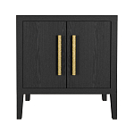 Тумбочка Primo с дверцами шпон Черный дуб варинант исполнения - 1 | Loft Concept в Санкт-петербурге