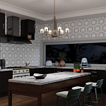  Люстра с прозрачными рифлеными цилиндрическими плафонами Kichler варинант исполнения - 28 | Loft Concept в Санкт-петербурге