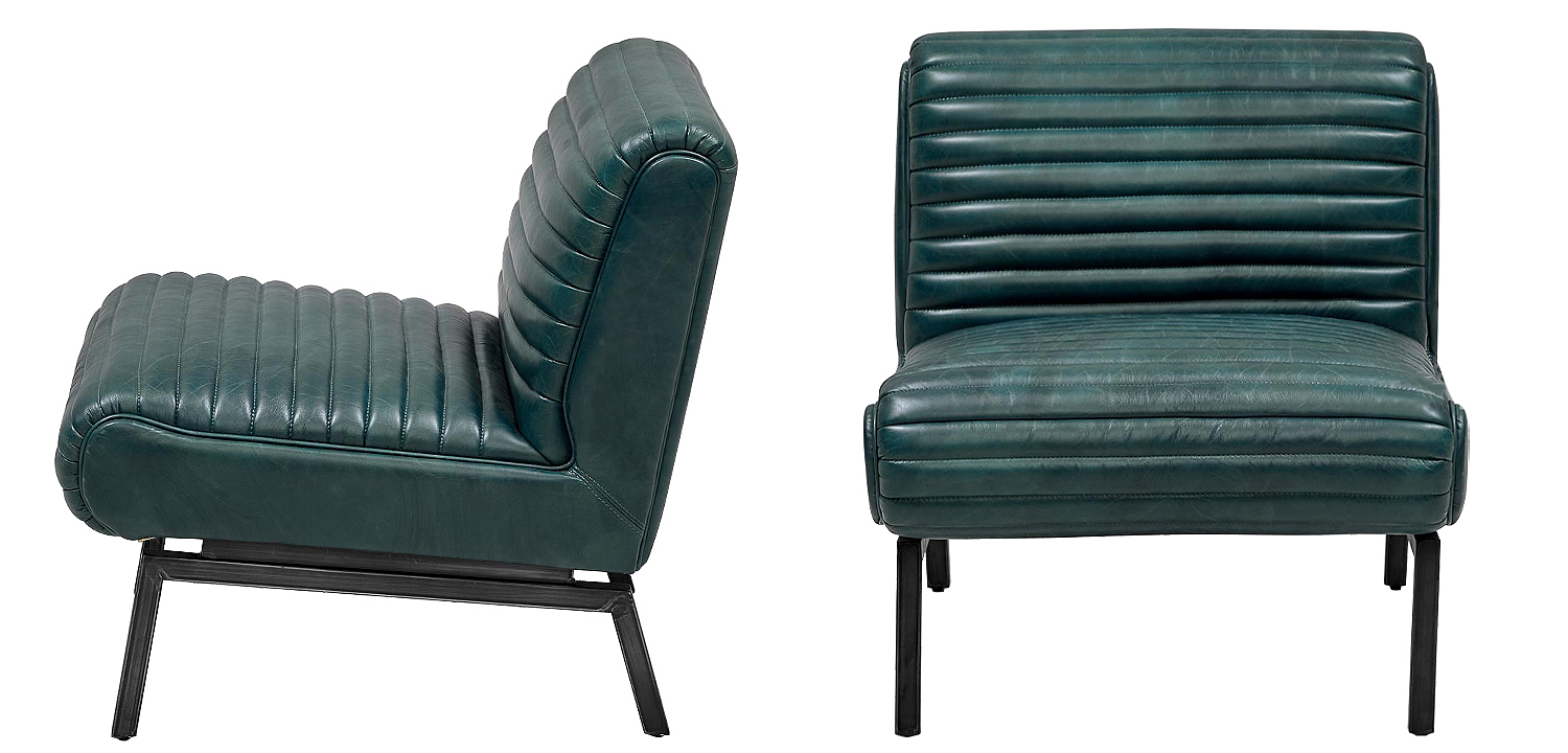Кресло Gather Emerald Leather Chair Кресло Gather Emerald Leather Chair - Loft-Concept в Санкт-петербурге