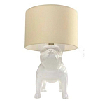 Настольная лампа COLLECTION OF DOGS с абажуром Бульдог варинант исполнения - 2 | Loft Concept в Санкт-петербурге